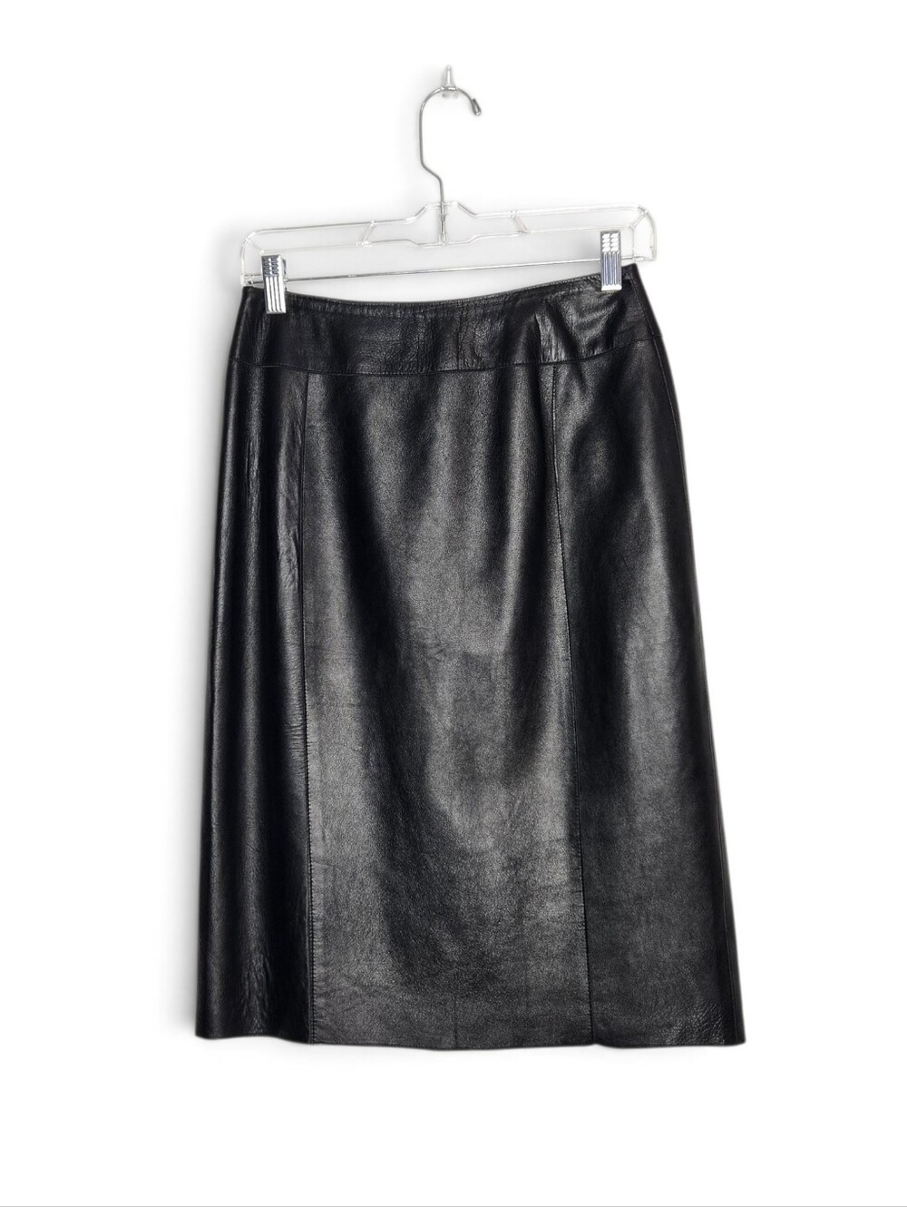 Juliana Collezione Black Leather Skirt. Size O